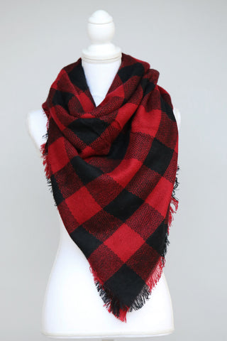 black blanket scarf