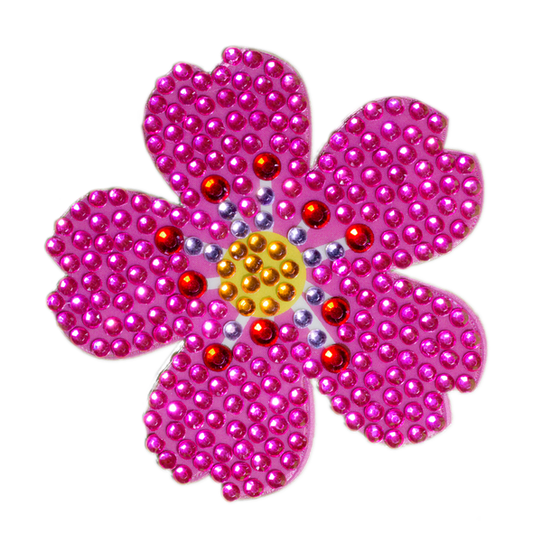 Flower Emoji 2in Sticker | Rhinestone Stickers | StickerBeans