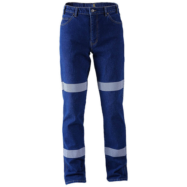 RMX007R Segmented Tape Stretch Denim Work Jeans - Southern Cross Safety ...