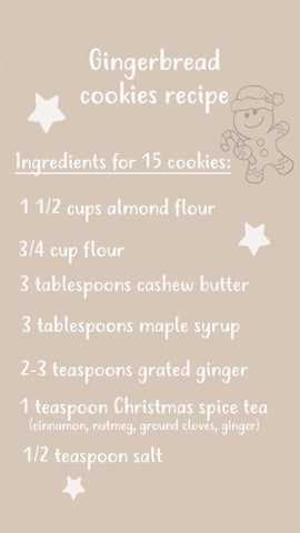 mimi et lulu - yummy gingerbread cookies for Christmas to bake with kids - Ingredients - December 2021