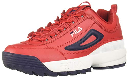 Fila Men's Disruptor Ii Premium Shoes Red White / 8 – hdosport