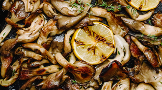 SEARED OYSTER MUSHROOMS WITH LEMON BUTTER
