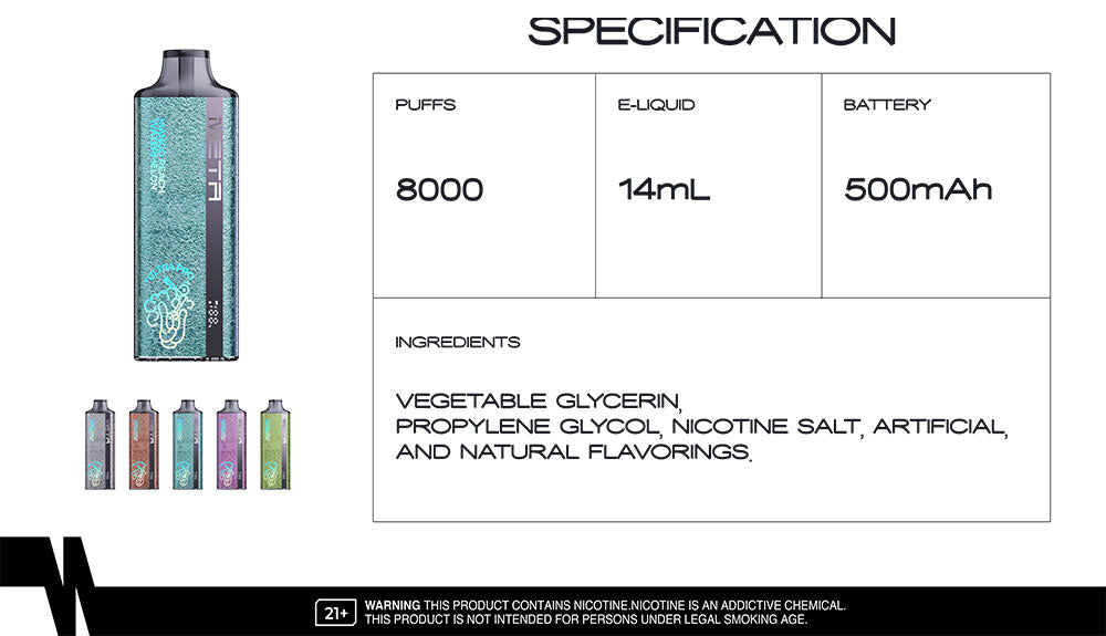 META ULTRA PRO 8000 Disposable Vape 8000 Puffs
