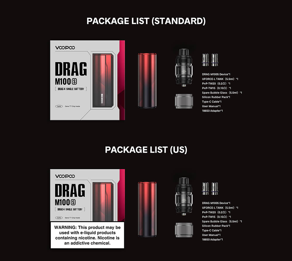 VOOPOO DRAG M100S Mod Kit