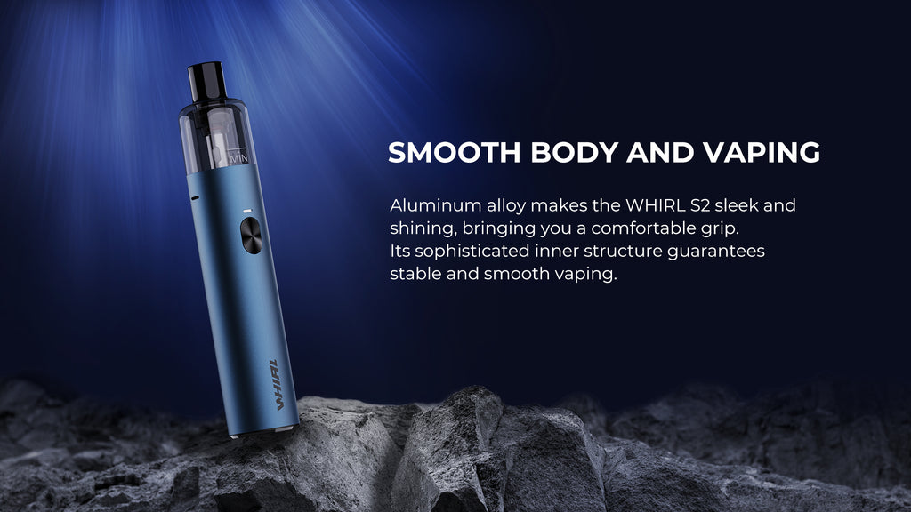 Uwell Whirl S2 Pod kit
The Uwell Whirl S2 Pod Kit is a pen-shaped pod system with an aluminum alloy shell.
Introducing the Uwell Whirl S2, a sleek and compact pod system that delivers satisfying vapor and rich flavor. With its easy-to-use design and durable