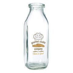 Glass milk jar