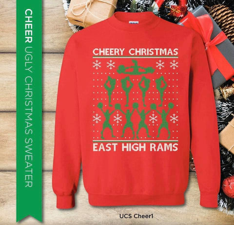 Cheerleading Ugly Christmas Sweater