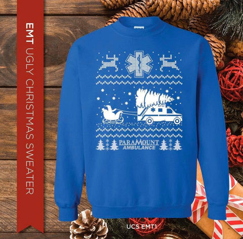 Paramount Ambulance Ugly Christmas Sweater