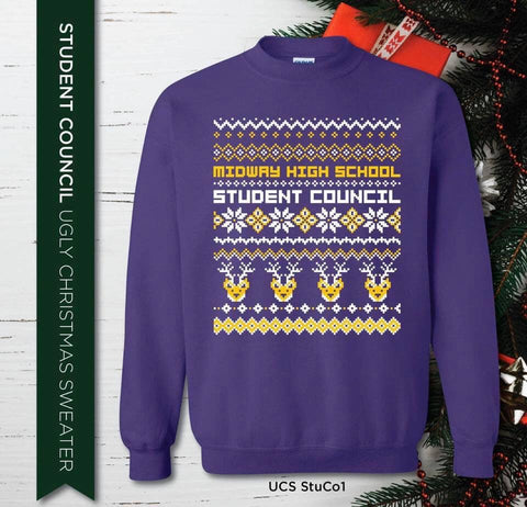 Ugly Christmas Sweater T-Shirt Midvale high school