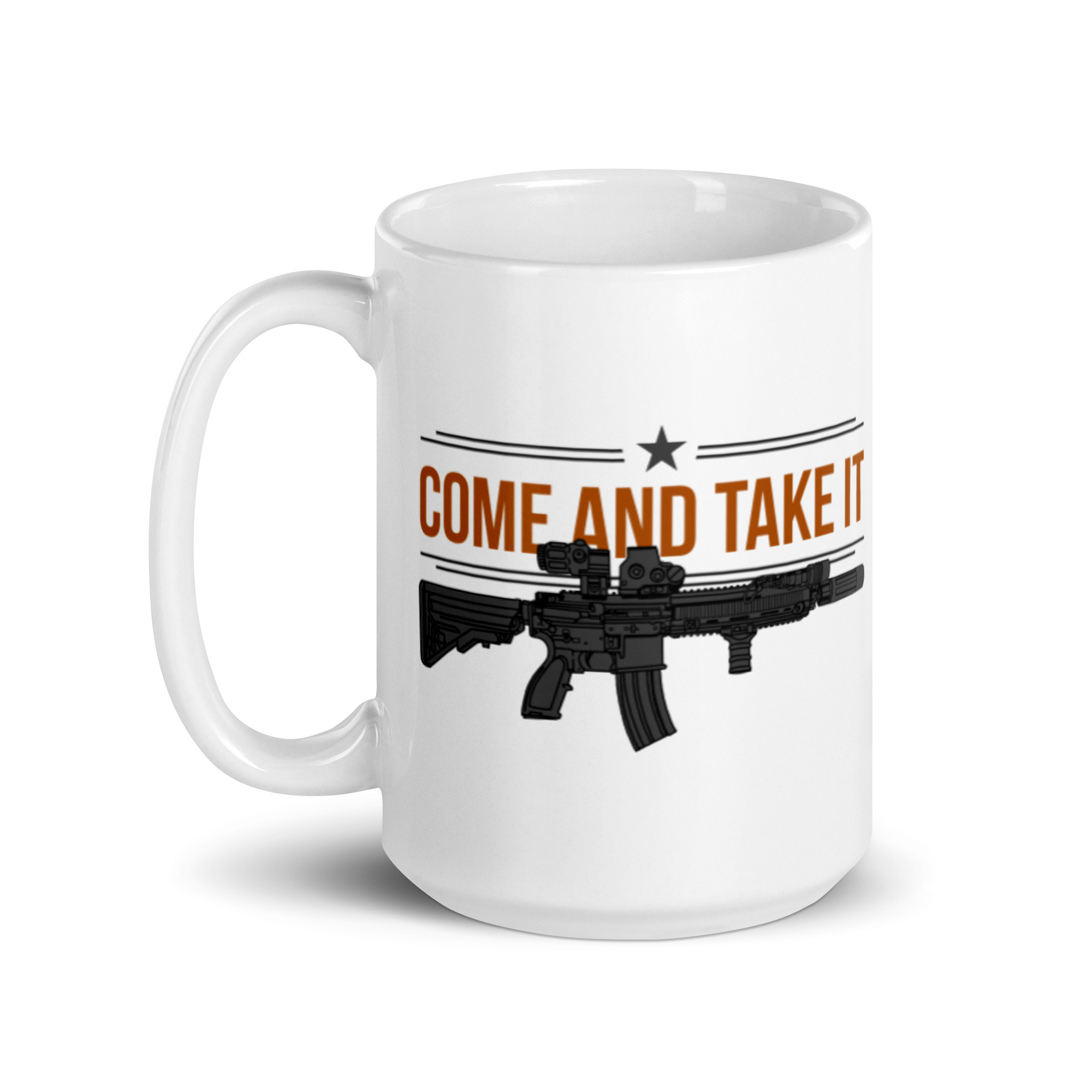 Come and Take It White glossy mug - Minutemen Coffee Company product image