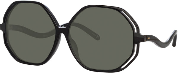 Color_LFL1058C1SUN - Una Oversized Sunglasses in Black