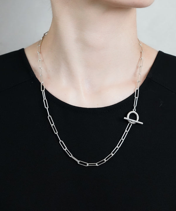 ISOLATION / アイソレーション】SV925 Rectangle Chain Long Necklace