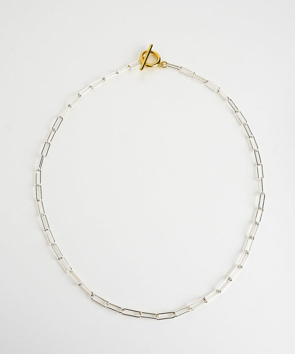 ISOLATION / アイソレーション】SV925 Rectangle Chain Long Necklace