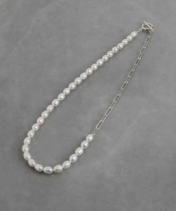 ISOLATION / アイソレーション】Baroque Pearl Lariat Necklace (44cm