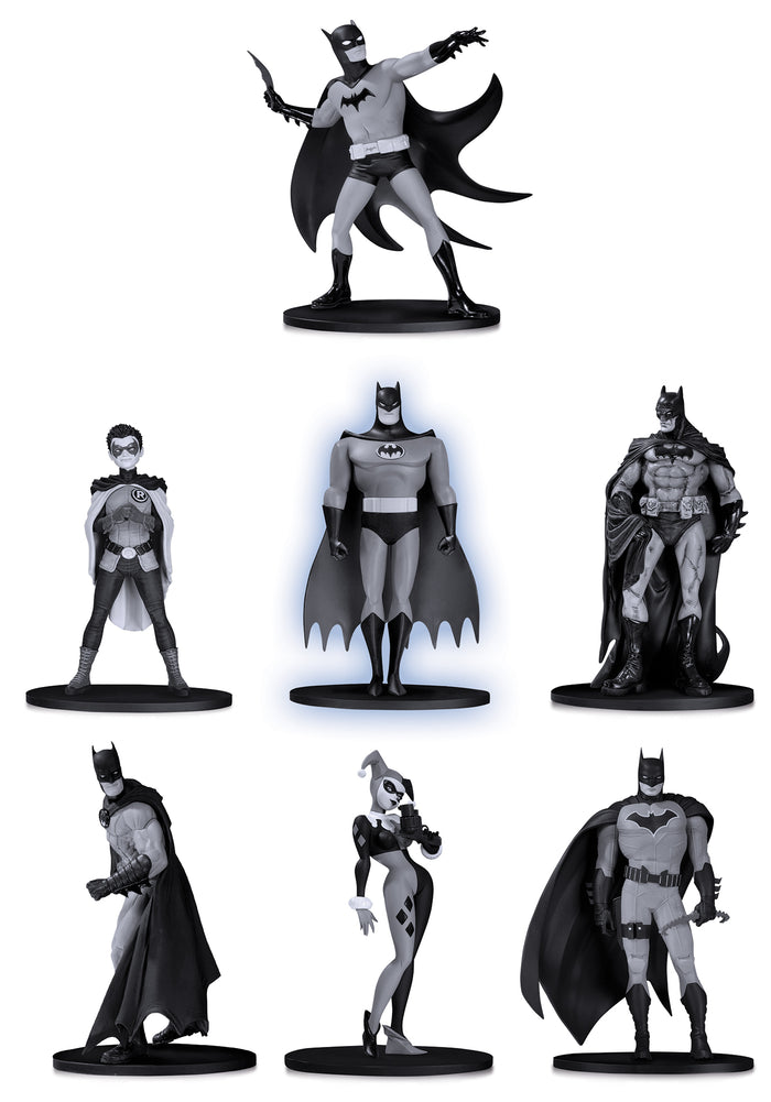 batman black and white mini figure