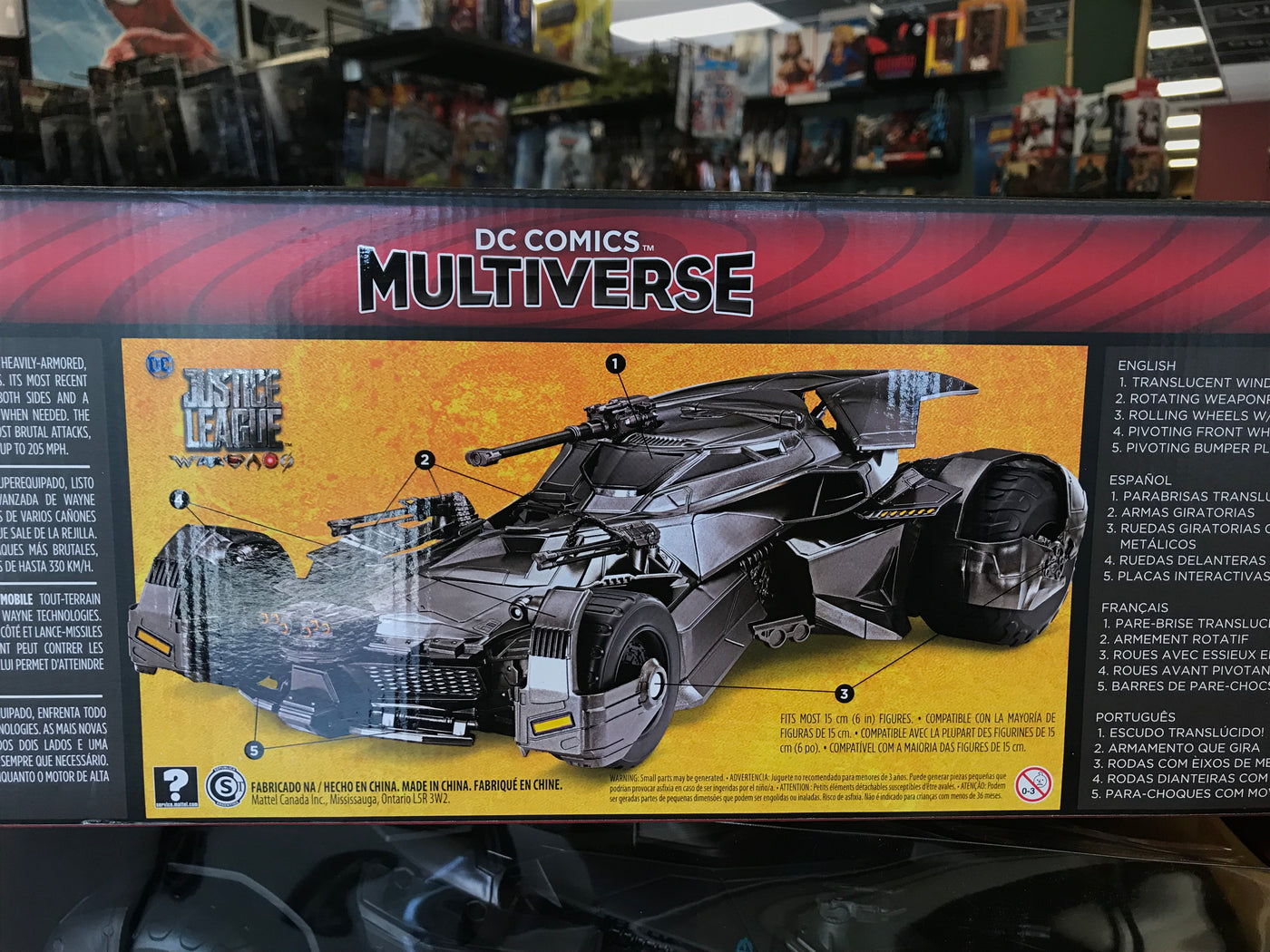 dc multiverse justice league batmobile