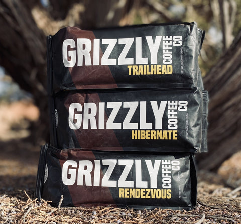 Retro Waterproof Grizzly Coffee Stickers