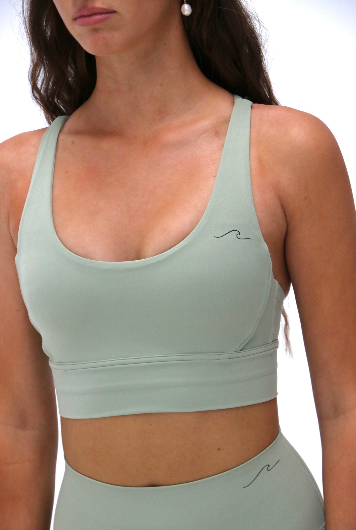 Cool Touch Lunar Sports Bra, Green