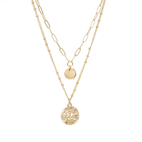 2 Layer Necklace with | Bauble Charm Sky