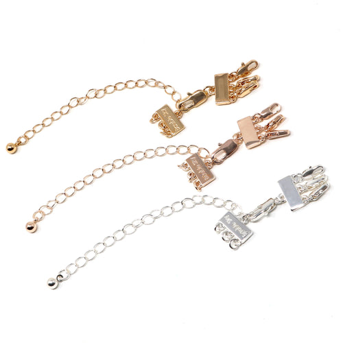 Gold Layered Necklace Clasp Detangler Necklace Separator for Layering –  Light Weight, Tangle Free and Tarnish Free L-780 L-781 - DLUXCA