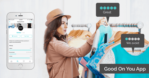 Good on you app for ethical sustainable shopping 