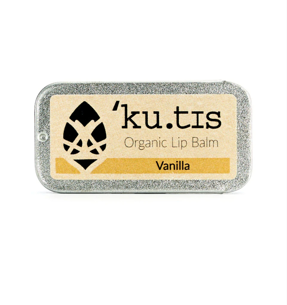vanilla lip balm from 2022 best organic vegan skincare brand KUTIS