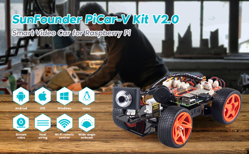 SunFounder Smart Video Car for Raspberry Pi