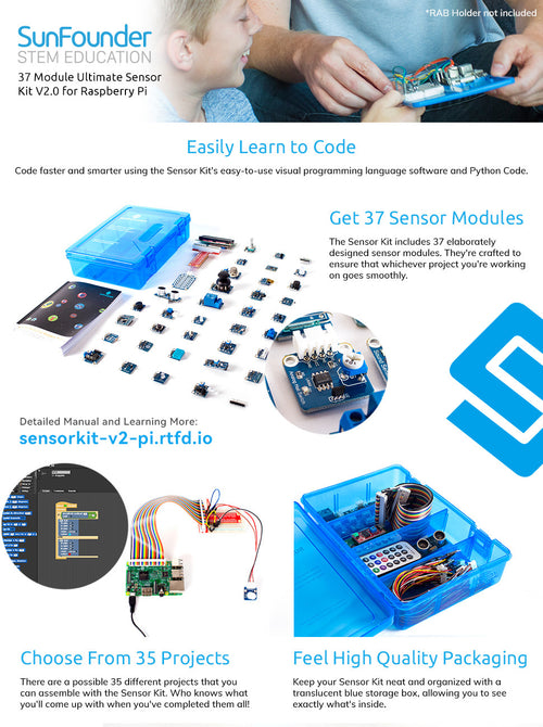 SunFounder Sensor Kit V2.0 for Raspberry Pi