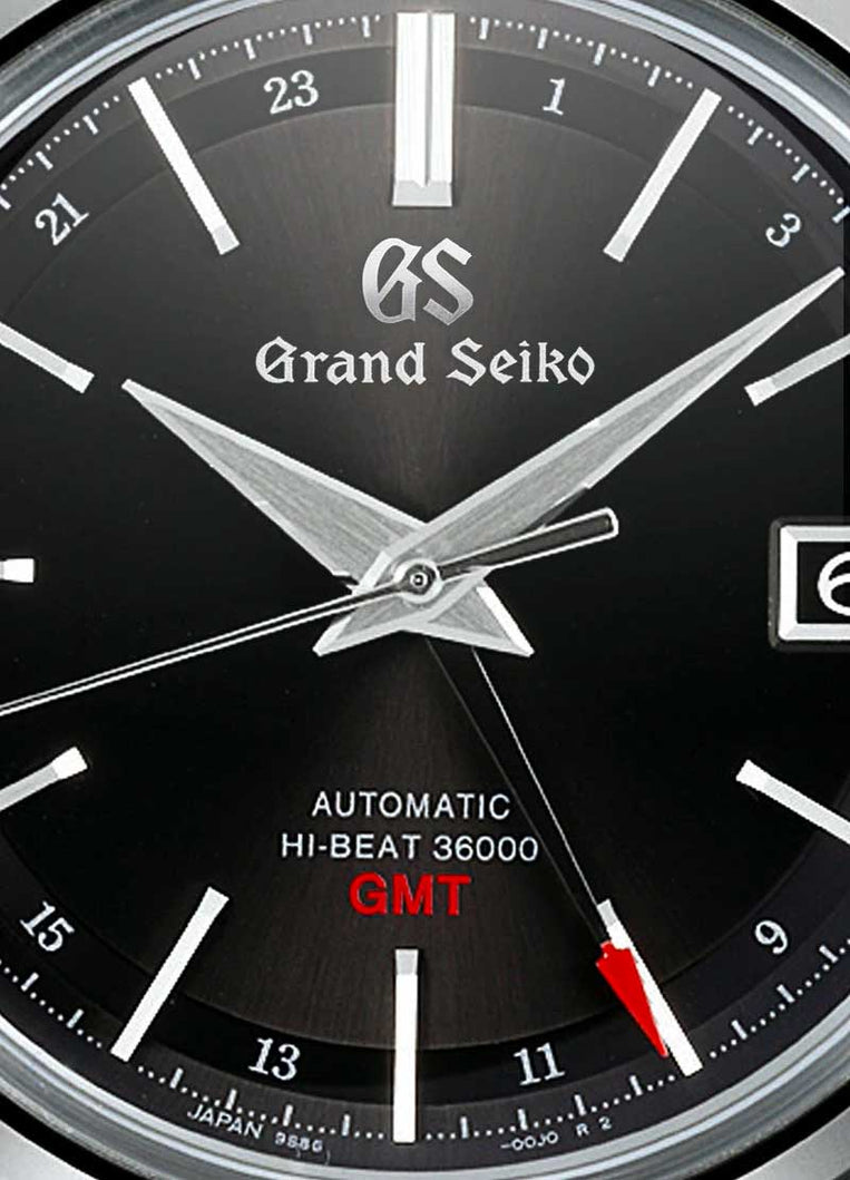 Grand Seiko Hi-Beat 36000 GMT Black SBGJ219 Dress Watch – Grand Seiko  Official Boutique