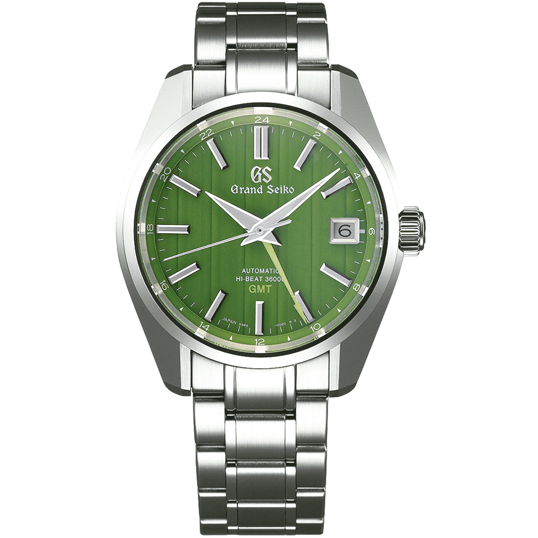 Grand Seiko Hi-Beat GMT 44GS Green Dial SBGJ259 Watch – Grand Seiko  Official Boutique