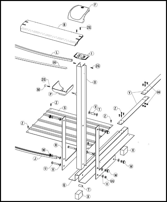 Boreal Oval Parts Listing Straight Section