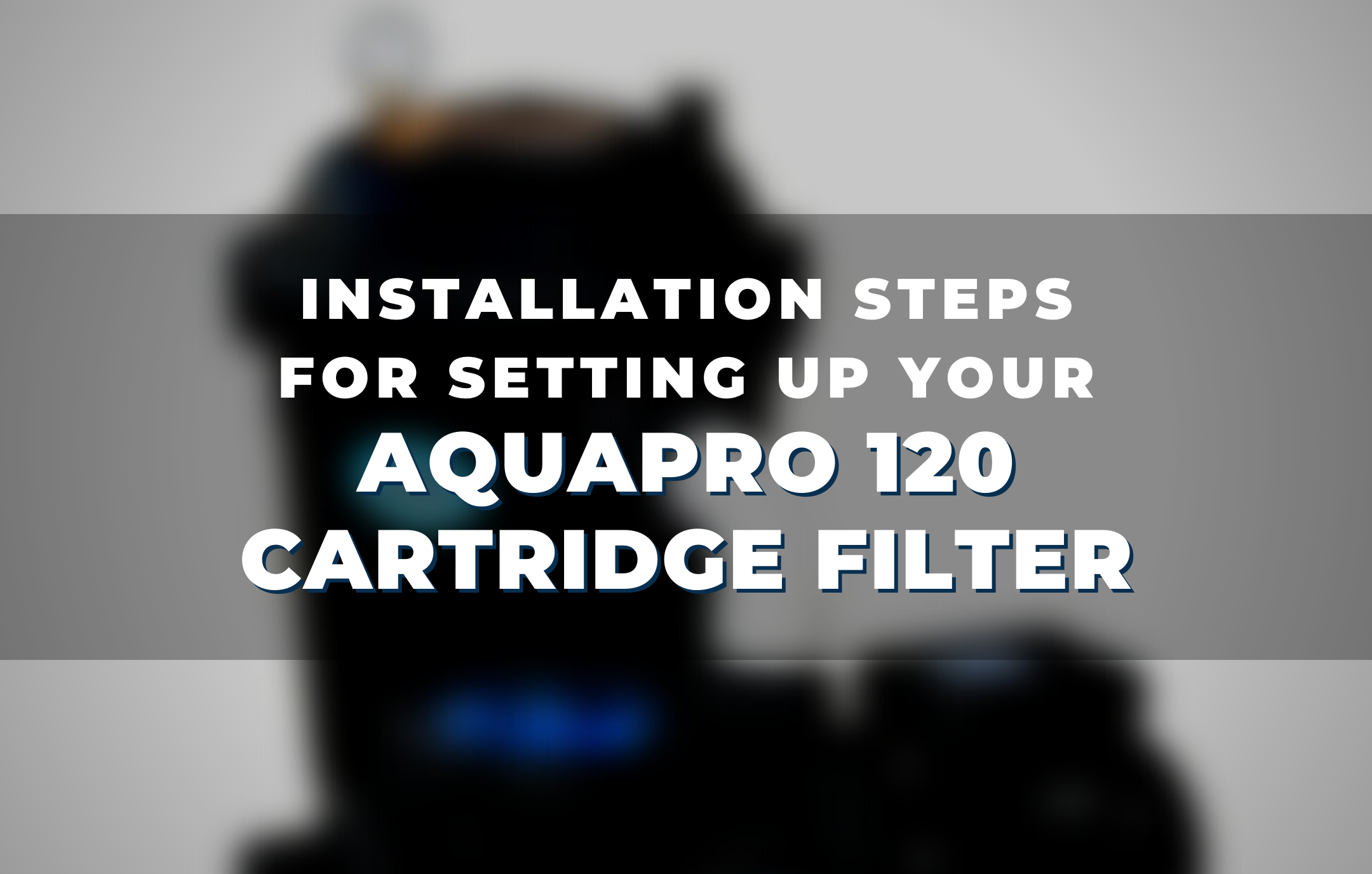 Installation Steps for setting up your  AquaPro 120 cartridge filter