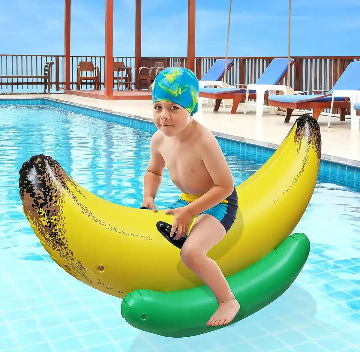 Inflatable Ride-On Banana Float