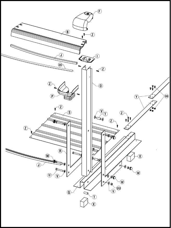 Hampton Oval Parts Listing Straight Section