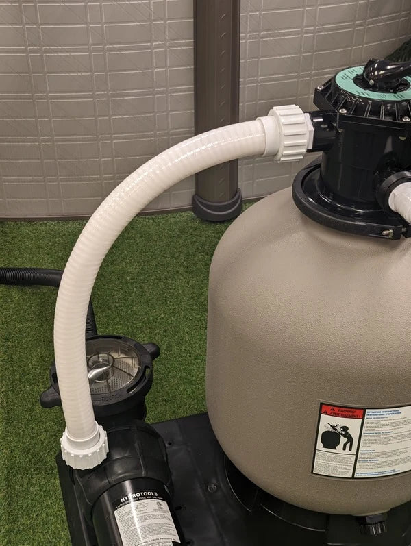 connecting the hoses on your hydrotools sand filter step 13