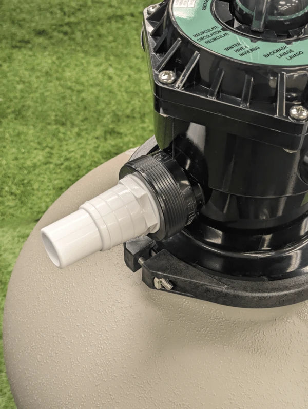 connecting the hoses on your hydrotools sand filter step 16