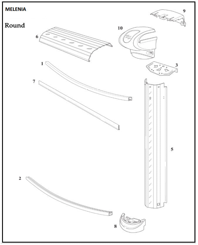 Melenia Round Parts Breakdown