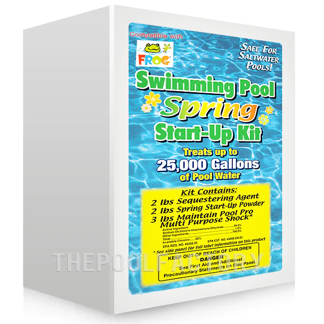 Spring Start Up Kit for Chlorinated, Pool Frog, or Saltwater Pools up to 25,000 Gallons