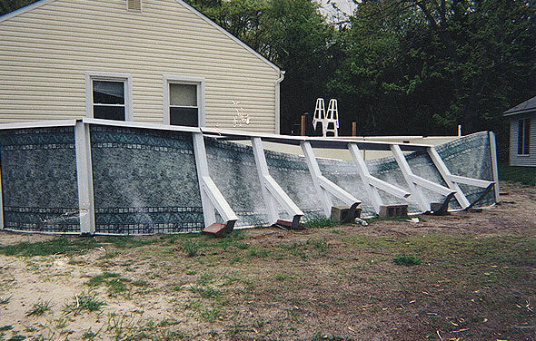 empty pool is also susceptible to collapse