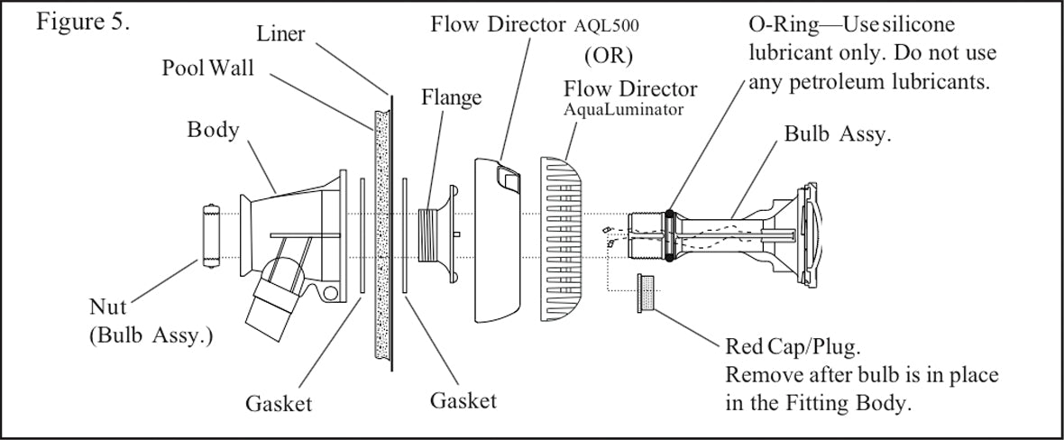 Above Ground Pool Light Assembly Diagram