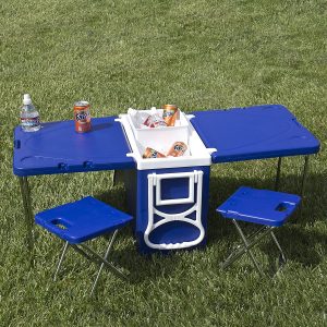 Rolling Cooler with Table