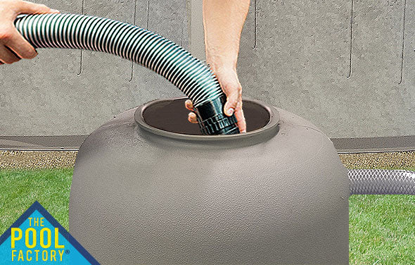 Use vacuum to remove sand
