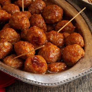 Brown Sugar-Glazed Meatballs