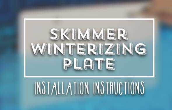 Skimmer Winterizing Plate Installation - Pool Closing