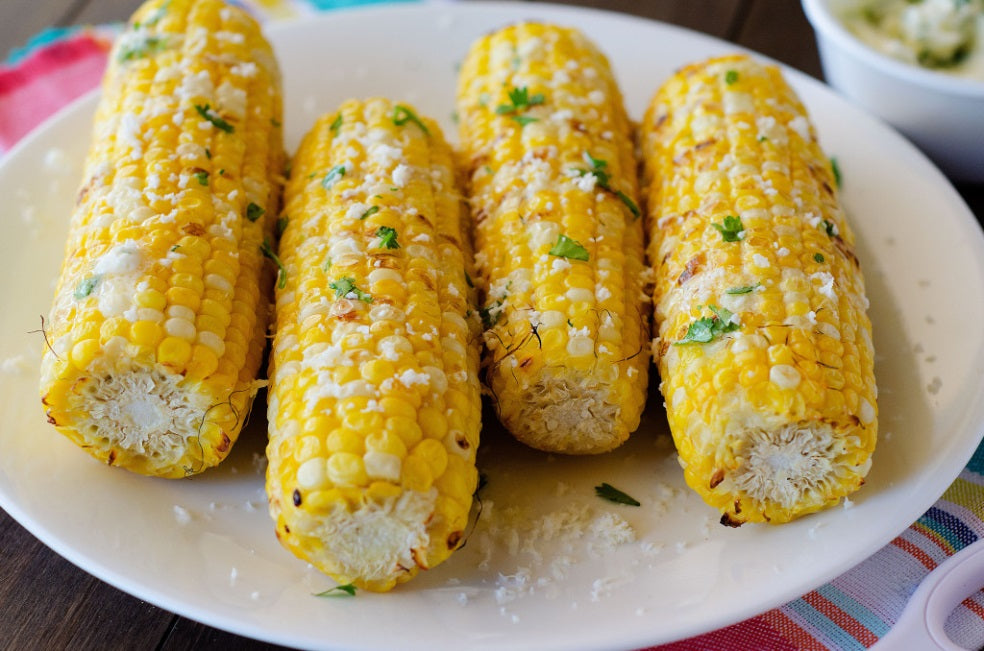 Grilled Corn with Cilantro-Lime Butter