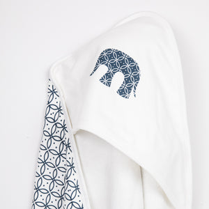 Baby Hooded Towel - Mortimer Elephant Navy