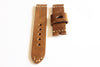 22mm Handmade Genuine Leather Strap - Brown 1725C - Watch Aficionado 24 - 1
