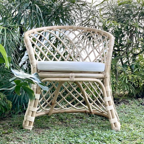 A Penelope Chair placed outdoors
