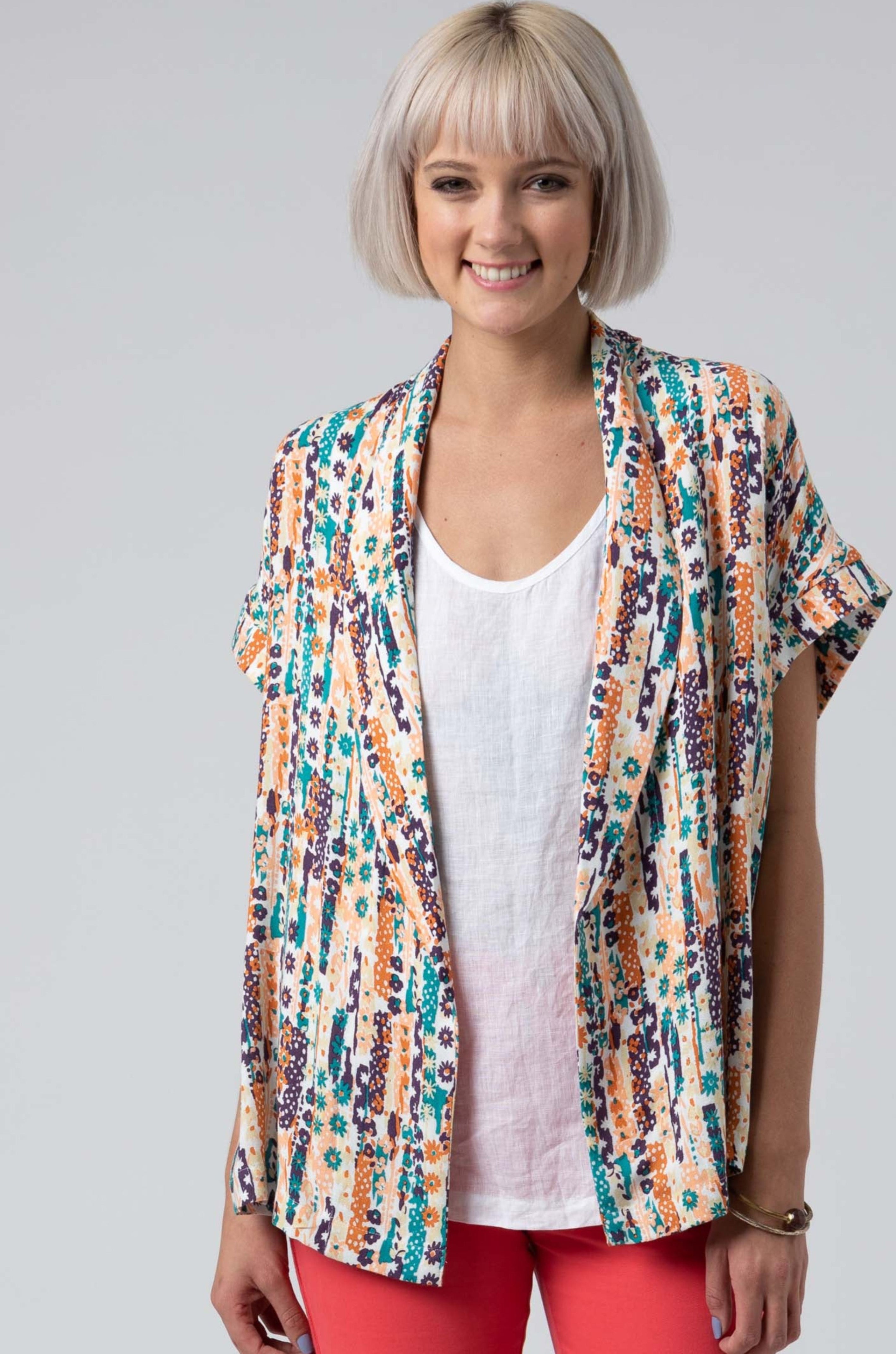 Vintage Floral Kaftan, Multi / L
 