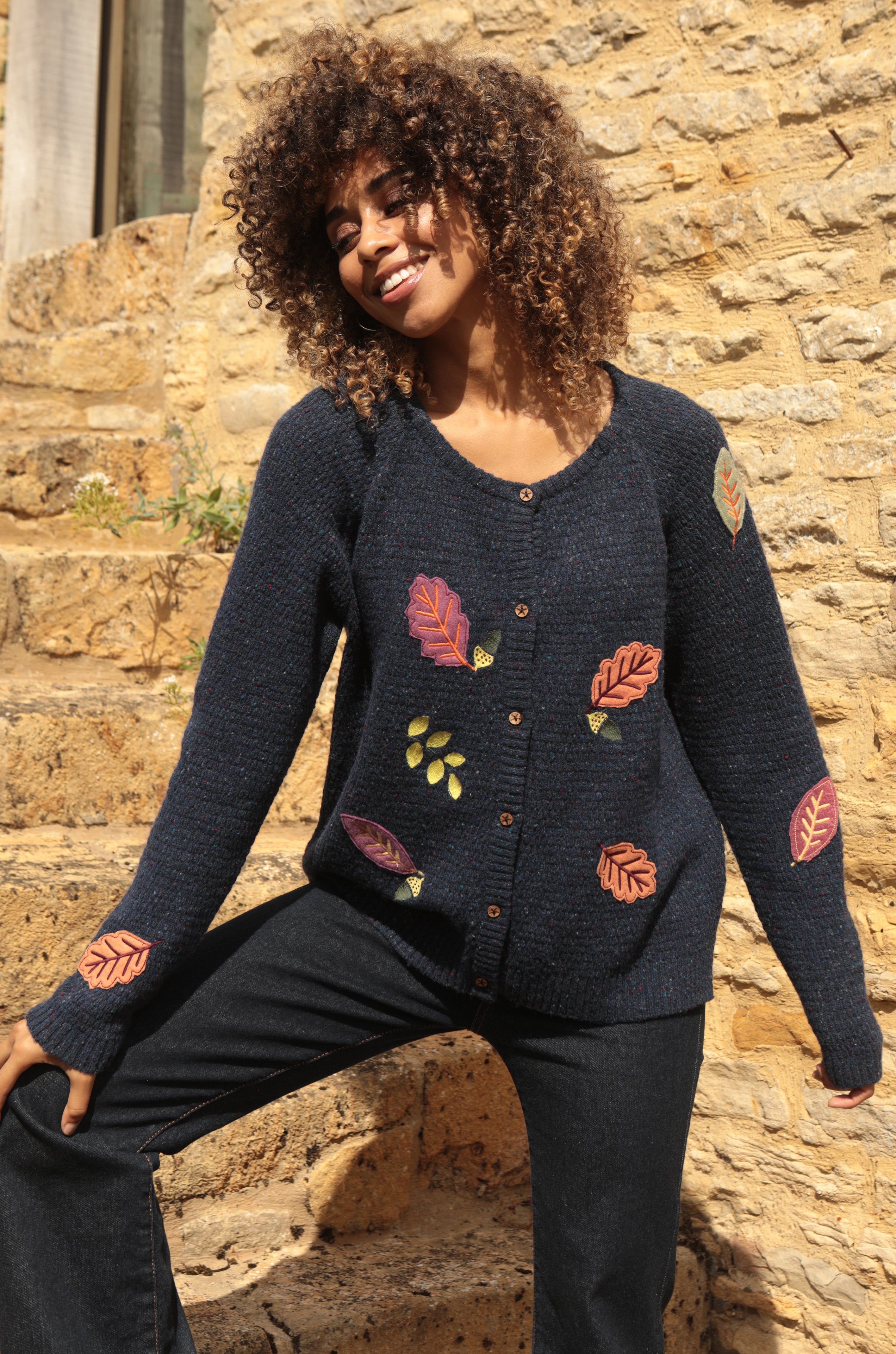 Woodland Embroidered Cardi, Eclipse Multi / 12